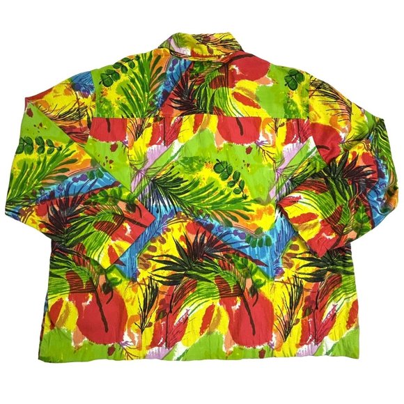 VTG‎ Life Style Art To Wear Jacket Blazer Women’s 2X Glass Buttons Sequins EUC - Picture 3 of 12